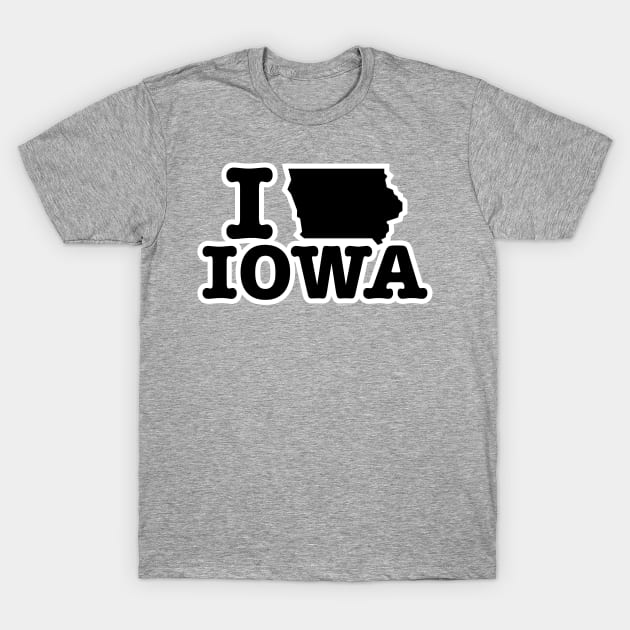 I Love Iowa T-Shirt by HolidayShirts